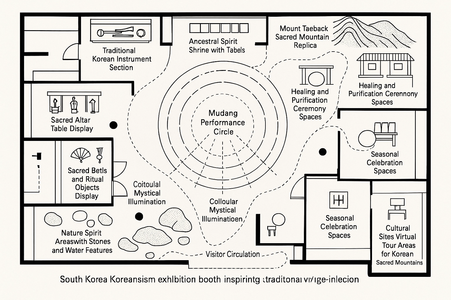 Korean Shamanism Exhibition Display